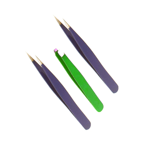 แหนบคิ้วสเตนเลสแบบเอียงออกแบบแบรนด์และบรรจุภัณฑ์ตามสั่ง - Product Image 2