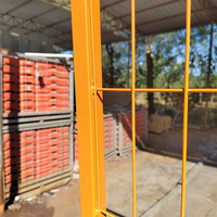 Clôture de chantier temporaire de haute qualité Fangxin 1,8 x 2,1 m, norme australienne, en acier revêtu de PVC, imperméable, facile à assembler