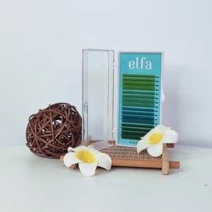 ขนตาปลอม ELFA สีสันสดใส ทำมือจากเส้นใย HY LON ให้ความหนาเต็มพิกัด นุ่มเป็นธรรมชาติ รุ่น EF3 บรรจุภัณฑ์แบบกำหนดเองได้ - Product Image 3