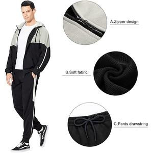 Nouvel arrivage de survêtements de sport écologiques pour hommes vente en gros ensemble confortable pas cher prix vêtements de plein air - Product Image 3