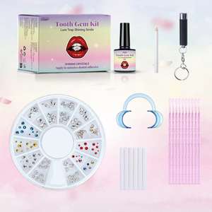 Gemme dentarie di cristallo ornamento di diamante di varie forme colore denti gioielli dentiera in acrilico decorazione denti gemma del dente - Product Image 1