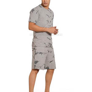 กางเกงขาสั้นและเสื้อเชิ้ตลำลองผ้าฝ้ายผู้ชายสำหรับฤดูร้อน-ตัวเลือกการออกแบบที่กำหนดเอง - Product Image 6