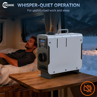 Chauffage au mazout OGMIE 8KW avec télécommande APP, 12V, nickel, chauffage rapide, silencieux pour camping-cars, VR, camions, garantie 1 an