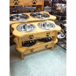 Tazón de comida para cachorros y gatos de tamaño personalizado, suministro de cuencos de acero inoxidable de Metal ecológico de alta calidad de lujo - Product Image 4