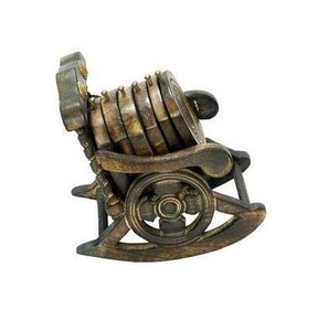 Hot Selling Costar Round Shape Beech Wood Tea Cup Mat Wooden Cup <b>Coaster</b> Set Modern Design with Low Price & Low MOQ - Product Image 4