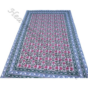 Handmade Indian Mandala <b>Boho</b> Bohemian Hand Printed Block Printed Hippy Picnic Beach <b>Rug</b> Tapestry - Product Image 5