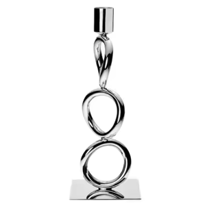 Bougeoir en aluminium au design moderne Bougeoir au pilier argenté en vente de gros pour la maison hôtel restaurant - Product Image 6