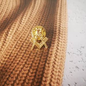 Fábrica al por mayor diseño personalizado Logo masón solapa Pin De Metal masón dinero Clip regalo ronpex - Product Image 5