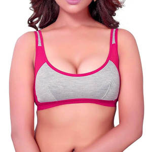 Soutien-gorge de sport pour femme de haute qualité, nouveau style, rembourré, pour entraînement et yoga, avec fermeture éclair sur le devant, taille XL, en coton, pour la course à pied - Product Image 4