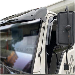 แผ่นบังแดดกันลมสำหรับรถบรรทุก NKR รุ่น Wide ปี 2002-2005 คุณภาพสูง ทนทาน สีดำ ผลิตจากพลาสติก ABS - Product Image 5