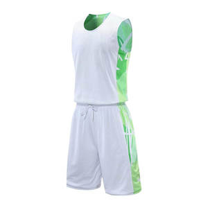 Tenue de sport de basketball pour hommes, maillot et short, durable, confortable, respirant, vêtements d'entraînement pour équipe personnalisée - Product Image 1