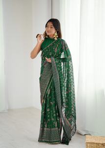 Showstopper Trendy Indian Georgette Saree Pour Les Amoureux De La Mode Designer Dernier Traditionnel Exclusif Fantaisie Fête De Mariée Porter Des Femmes - Product Image 4