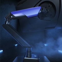 Support de moniteur H1 Support de bras à ressort à gaz à bras unique pour moniteur de bureau
