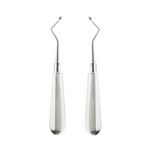 Fournisseurs de produits dentaires Curette d'os Kerpel Manche creux gauche et droit Curette orthodontique à pointe creuse de 2mm 145mm - Product Image 1