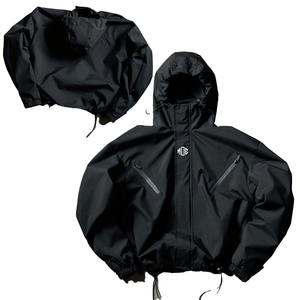 Veste à capuche streetwear pour homme en nylon/coton épais, avec empiècements personnalisés, motifs airbrush et autres designs – Fournisseur OEM - Product Image 4