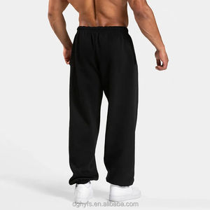 Pantalon de jogging décontracté pour homme, style hip-hop, ample, en toile épaisse, respirant, écologique, hiver, avec cordon de serrage et poches, mélange de coton - Product Image 6