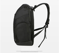 Bolsa de lona de baloncesto resistente con túnel de zapato de opción de logotipo personalizado y bolsillos laterales de malla para atletas y entrenadores