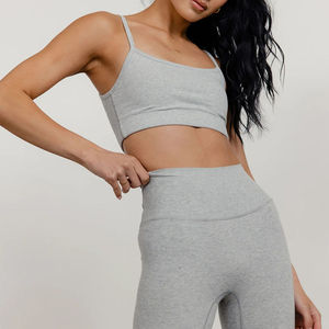 เสื้อครอปสำหรับผู้หญิงเสื้อครอปผ้าฝ้ายสำหรับออกกำลังกายเสื้อครอปไซส์ออกแบบโลโก้ได้ตามต้องการ - Product Image 6