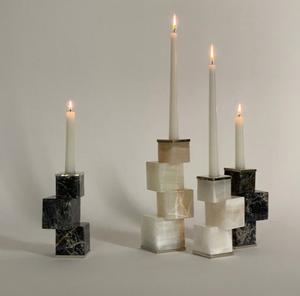 Top Tendance Prix Bas Fabricant En Vrac Différentes Couleurs Et Design Nuances Naturelles Bougeoirs En Marbre - Product Image 1