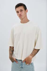 Fabricant sur mesure Cropped Boxy Fit Heavy 200 250 300g T-shirts Logo personnalisé 3d Graphic Y2K Streetwear T-shirts pour hommes - Product Image 4