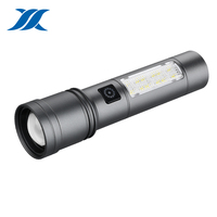 Accessoires de camping et de randonnée industriels, lampe torche tactique LED rechargeable en alliage d'aluminium magnétique, 1800 lumens, étanche, USB