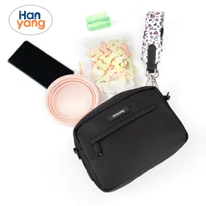 Hanyang Professional Supplier Durable Cross Body Walking Poop Bag Stylish Walking Waist Bag Customized Pet Pag