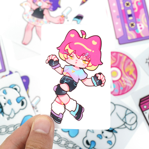 Vograce Tùy Chỉnh In Ấn Phim Hoạt Hình Nước Bằng Chứng Dễ Thương Phim Hoạt Hình In Vinyl Chuyển Sticker Tấm - Product Image 2
