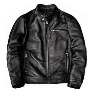 Veste en cuir véritable pour homme de qualité supérieure, veste de moto décontractée, veste de motard, fabrication en gros OEM, haute qualité - Product Image 6