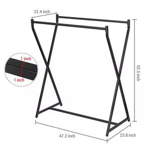 Modern Black Free-Standing Metal Coat <b>Rack</b> Wheels Multifunctional Hanging Bag Hat Umbrella Stand for Home <b>Wardrobe</b> Bathroom - Product Image 4