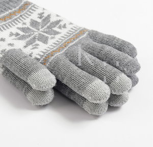 Gants tricotés personnalisés pour la protection contre le froid et la chaleur en automne et en hiver | Gants chauds d'hiver à écran tactile doux pour femmes - Product Image 4