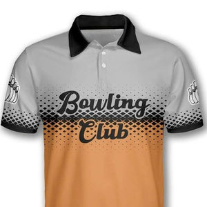 Chemise de bowling pour homme en toile respirante à séchage rapide 100% polyester, impression par sublimation, pour la course à pied, le sport et la remise en forme - Product Image 6