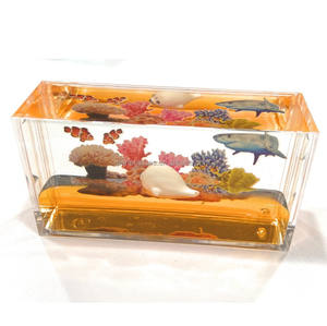 9.6cm Acrylic Liquid Floating <b>Desktop</b> Decoration Paperweight for Educational <b>Toys</b> - Product Image 5