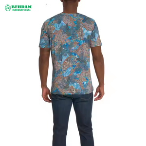 เสื้อยืดแฟชั่นล่าสุดปี 2025 ดีไซน์ใหม่สำหรับผู้ชาย ทรงหลวม สไตล์สตรีทแวร์ พร้อมโลโก้ด้านหน้า ผลิตจากผ้าฝ้าย 100% เป็นมิตรต่อสิ่งแวดล้อม - Product Image 4