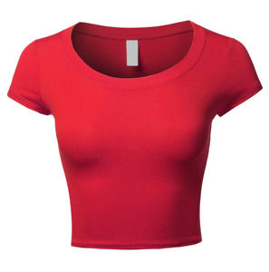 Top corto de calidad premium para mujer Estilo casual con el mejor diseño Top Trending Front Logo Antiarrugas Venta caliente - Product Image 1