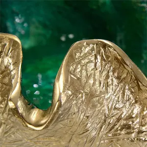 Bol en céramique artisanal, écologique, de style américain, sûr, pour la décoration de table, bol décoratif de luxe, intérieurs élégants, plaqué - Product Image 3