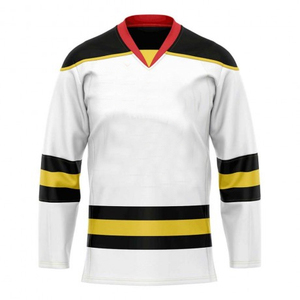 Maillot de hockey sur glace personnalisé en tissu polyester sublimé, uniforme respirant, séchage rapide, durable, tenue d'équipe 2025 - Product Image 1