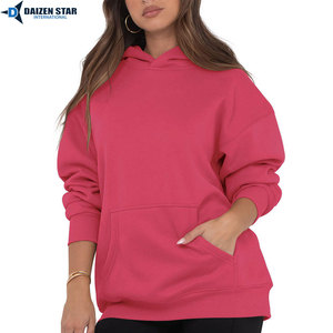 Sweat-shirts à capuche écologiques pour femmes, couleur unie, 100% coton molletonné, séchage rapide, respirant, anti-rides, broderie 3D - Product Image 4