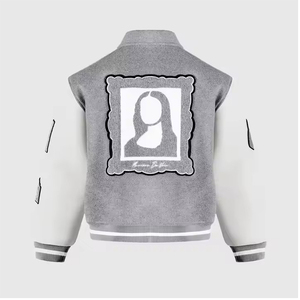 Veste de haute qualité pour hommes Vintage personnalisée brodée rouge blanc tigre Patch collège Streetwear pour l'hiver avant Varsity Baseball - Product Image 3