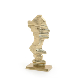 Sculpture de finition dorée pour la décoration de salon 2024 Nouvelle arrivée Sculpture en aluminium coulé pour dessus de table - Product Image 3
