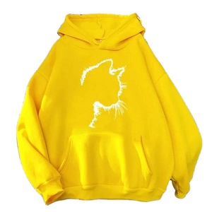 Sweat-shirts d'hiver pour femmes avec imprimés de lettres de la ville de New York Brooklyn rose, sweats à capuche de rue, pulls en polaire à col rond, amples et chauds - Product Image 1