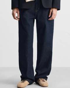 Jeans baggy de haute qualité pour hommes, pantalon vintage à motif solide, fermeture à cordon, tissage tricoté, pantalon en jean décontracté pour hommes - Product Image 2