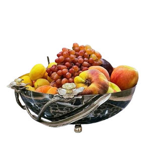 ชุดชามเสิร์ฟโลหะคุณภาพญี่ปุ่น 2 ใบ สำหรับงานแต่งงาน งานเลี้ยง ชามใส่ช็อคโกแลต ขนมหวาน พร้อมหูจับ ราคาไม่แพง - Product Image 5