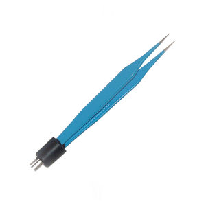 Pinzas de Coagulación Bipolares de Alta Calidad, Color Azul, Recubrimiento de Bayoneta, Acero Inoxidable Alemán, Instrumento Quirúrgico Manual - Product Image 1