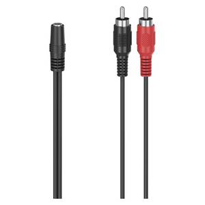 Adaptador y Conectores de Cable Jack 3.5 RCA Negro de 0.1m Modelo 00205186 - Product Image 1