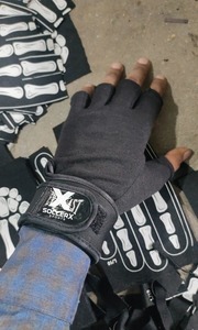 Leather Half Finger Breathable Weightlifting Gloves Anti-Slip Grip <b>Wrist</b> <b>Support</b> <b>for</b> <b>Gym</b> Cycling Outdoor Use-Direct Factory - Product Image 6