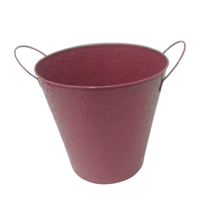 Pot de fleur en fer de forme ronde pour la maison balcon et jardin Pot de fleur jardin Patio intérieur extérieur fait à la main en vrac produit - Product Image 1