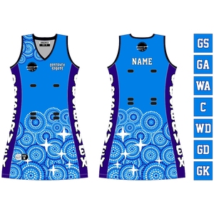 Uniforme de Netball Sublimado Personalizado, Talla Grande, Corte Ajustado, Secado Rápido, Color/Ralla Personalizada, Alta Calidad, Spandex/Algodón, Profesional - Product Image 2