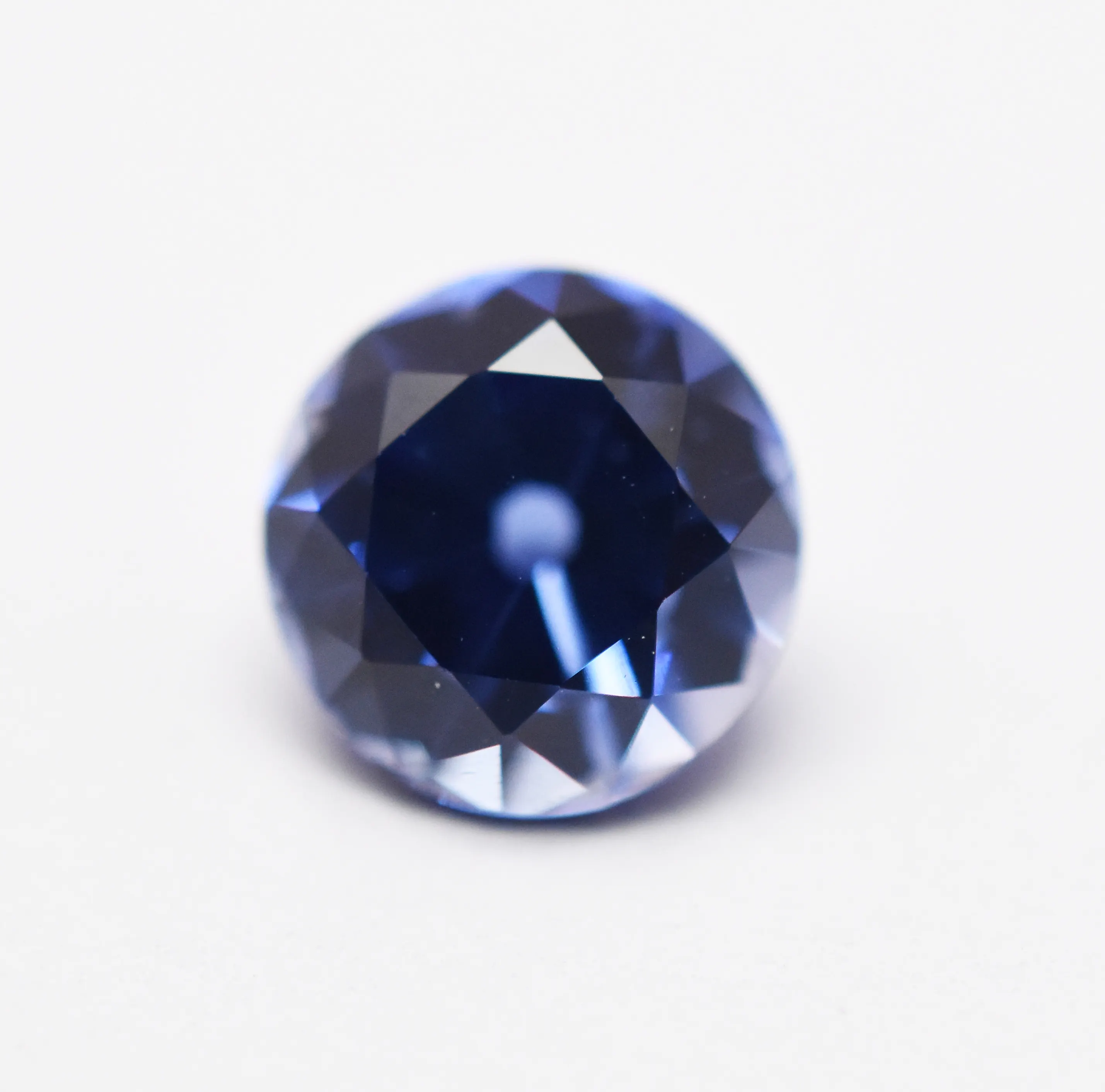 Gemma da laboratorio in Tanzanite con taglio diamantato 7 mm 8 mm 9 mm 10 mm 12 mm 14 mm gemma sciolta rotonda calibrata 16 mm per gioielli