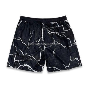 Shorts en maille personnalisés 100 % polyester, design sublimation, pour garçons et hommes, style basketball, pour la plage, fournisseur en gros, dernier design - Product Image 3