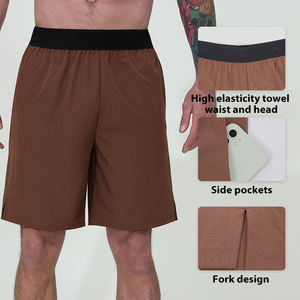 Pantalones cortos informales de cintura alta para hombre 2024, pantalones cortos deportivos de secado rápido para gimnasio, Fitness, nuevo patrón de moda XL, envío de verano DDP - Product Image 3